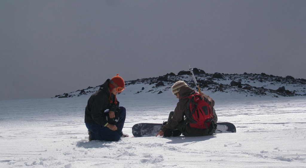 Oct 2008, First on snow test