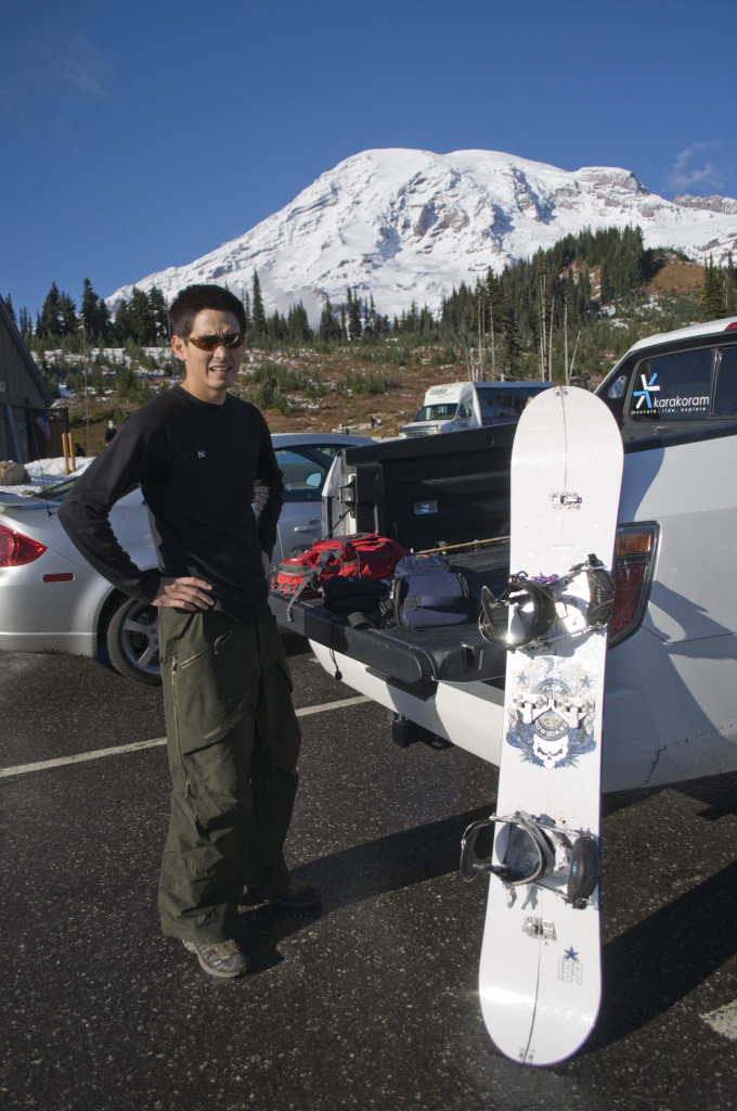 Nov. 1, Tyler with the first prototype of the redesigned binding and interface