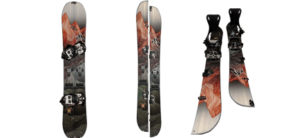 splitboard snowboard bindings