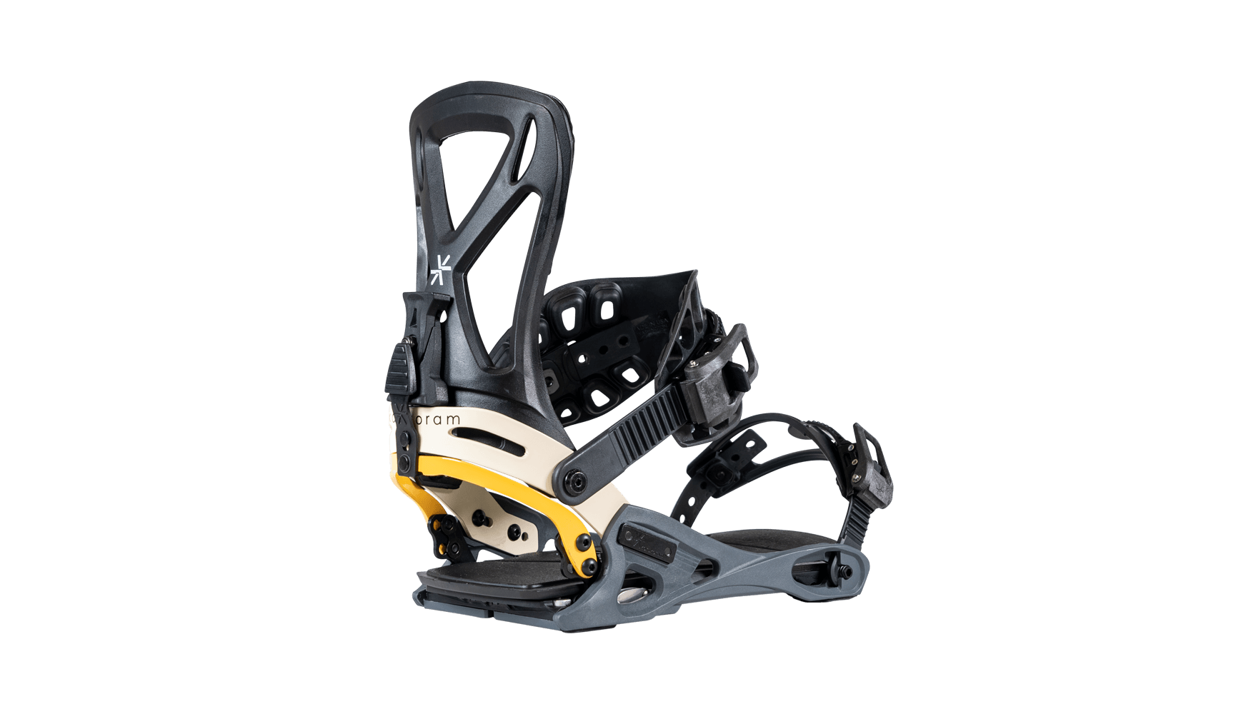 The ultimate surf style snowboard binding. Layback surfy turns with style.